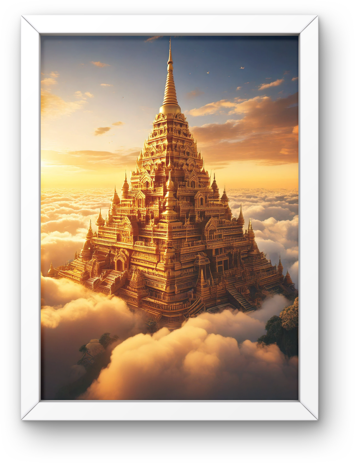 Golden Temple in the Clouds