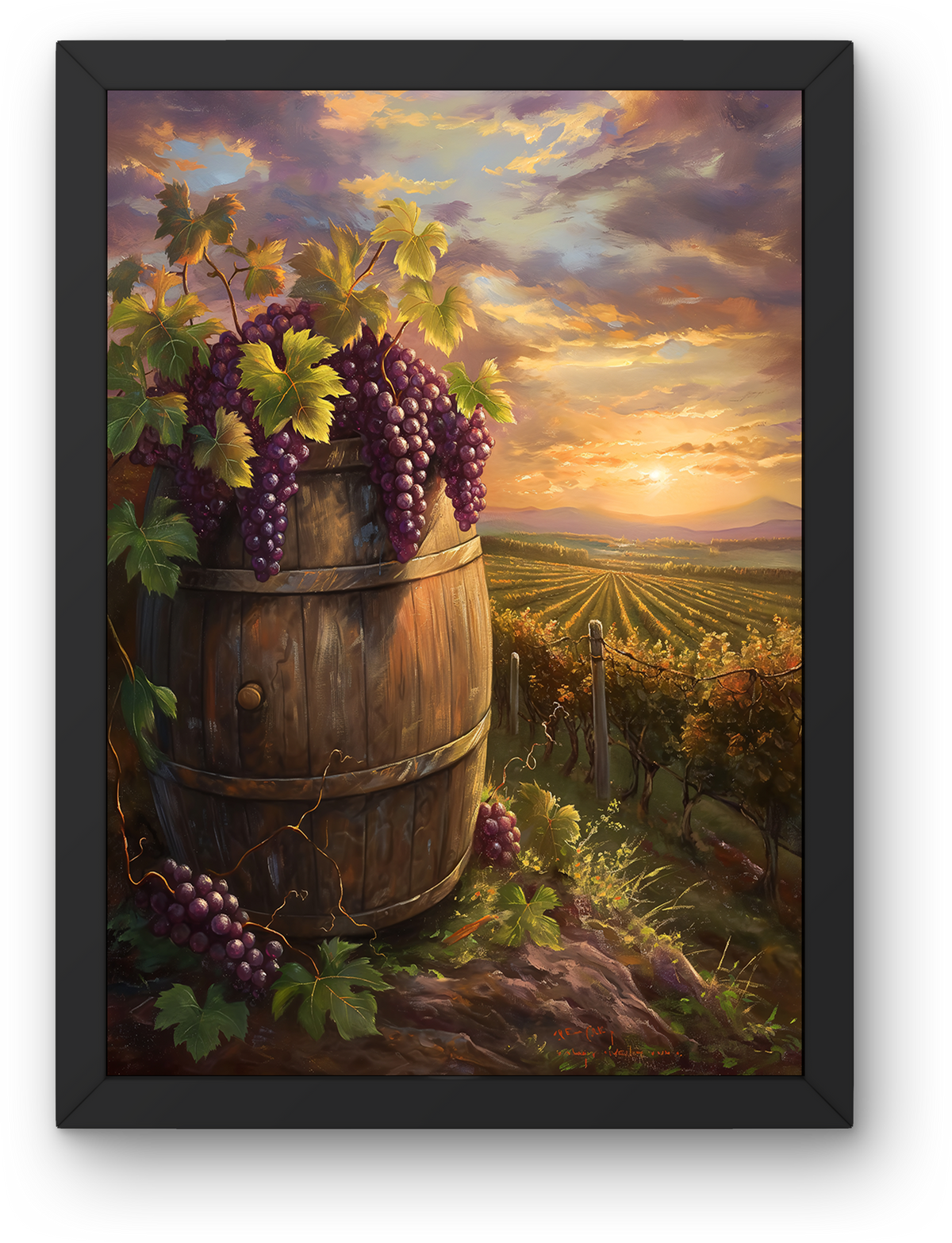 Vineyard Sunset Barrel