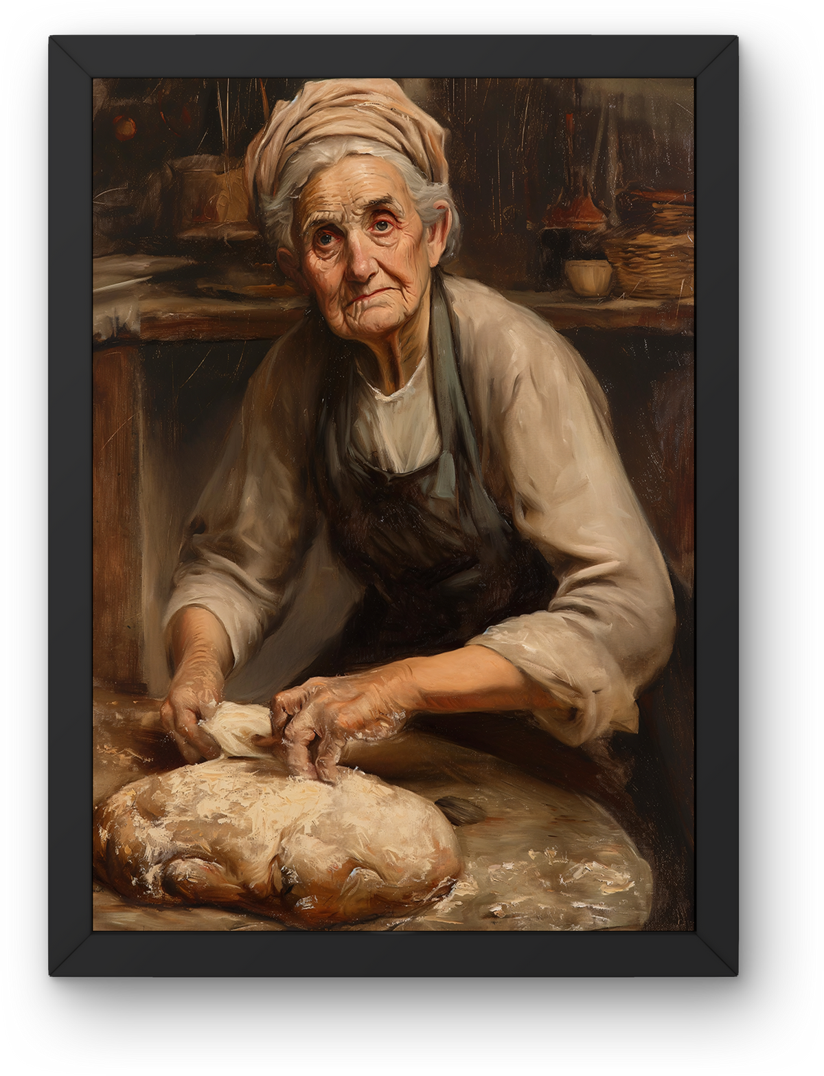 Grandma Baking Bread