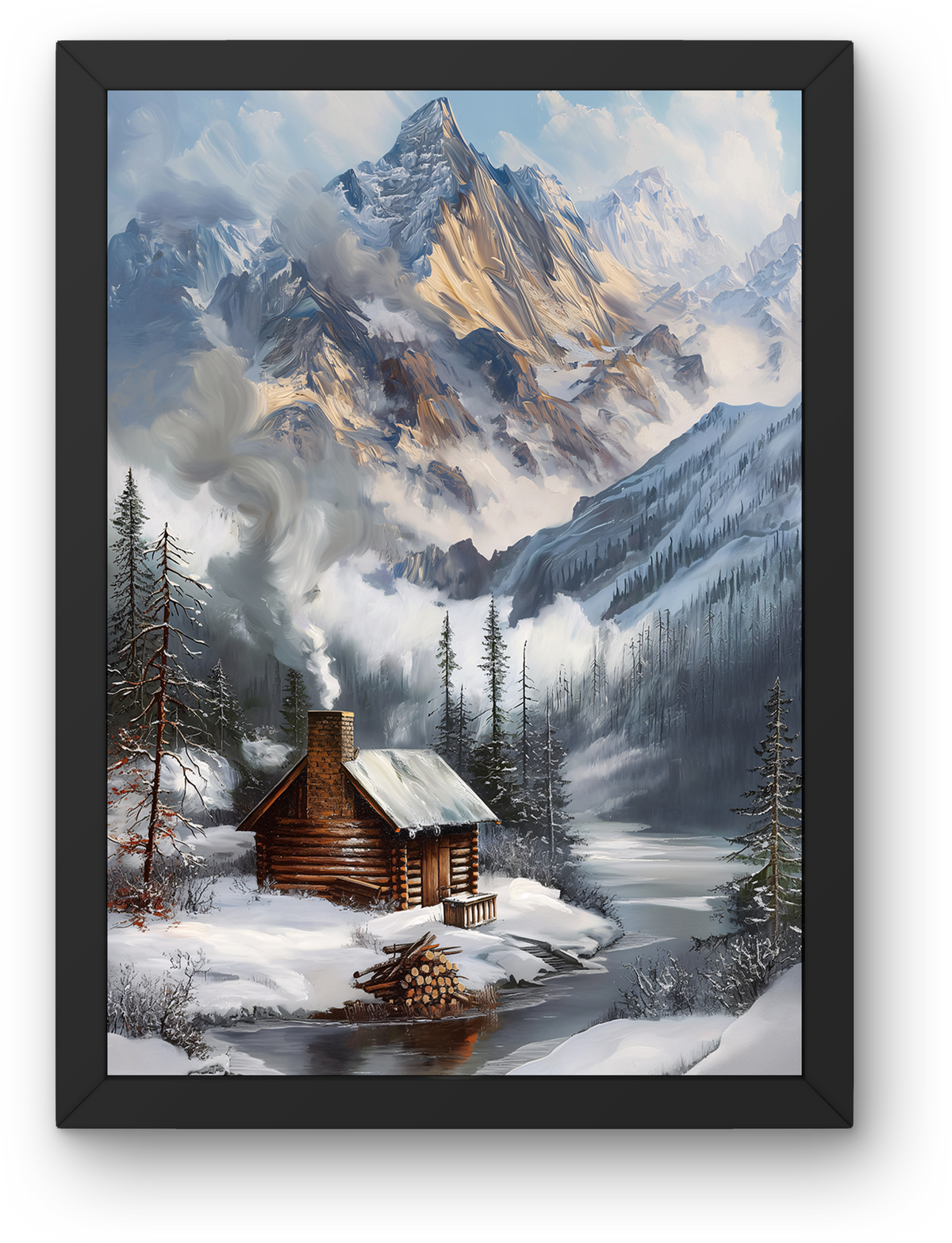 Mountain Cabin Smoke