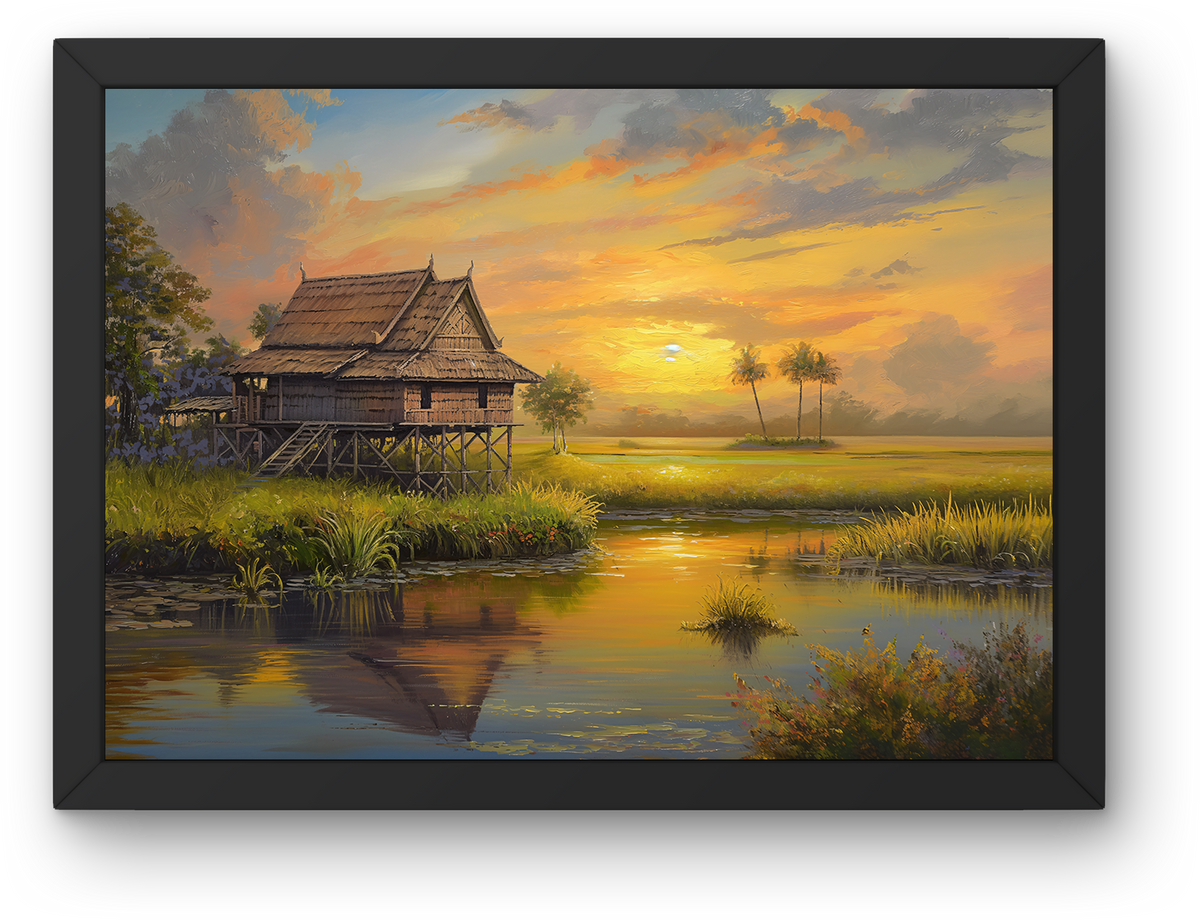 Thai Wetland Sunset