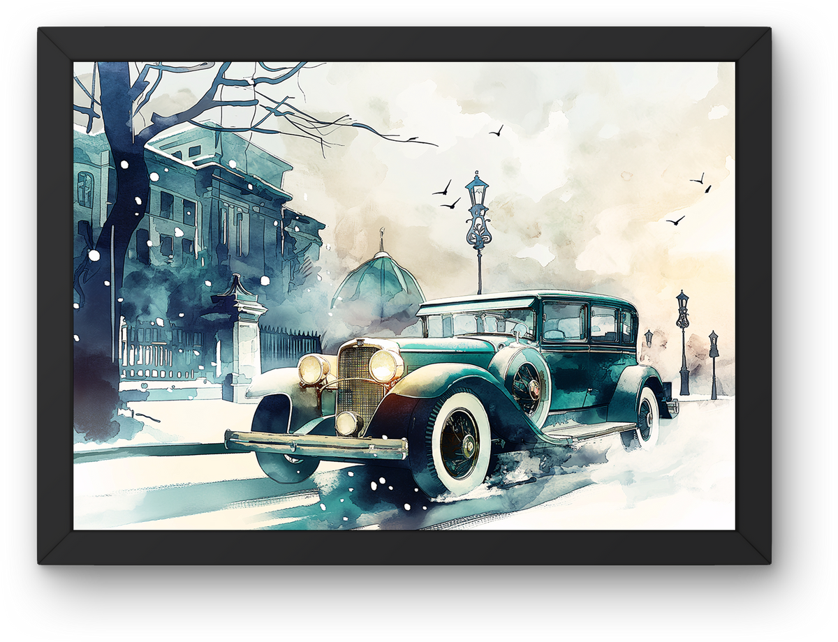 Vintage Winter Car