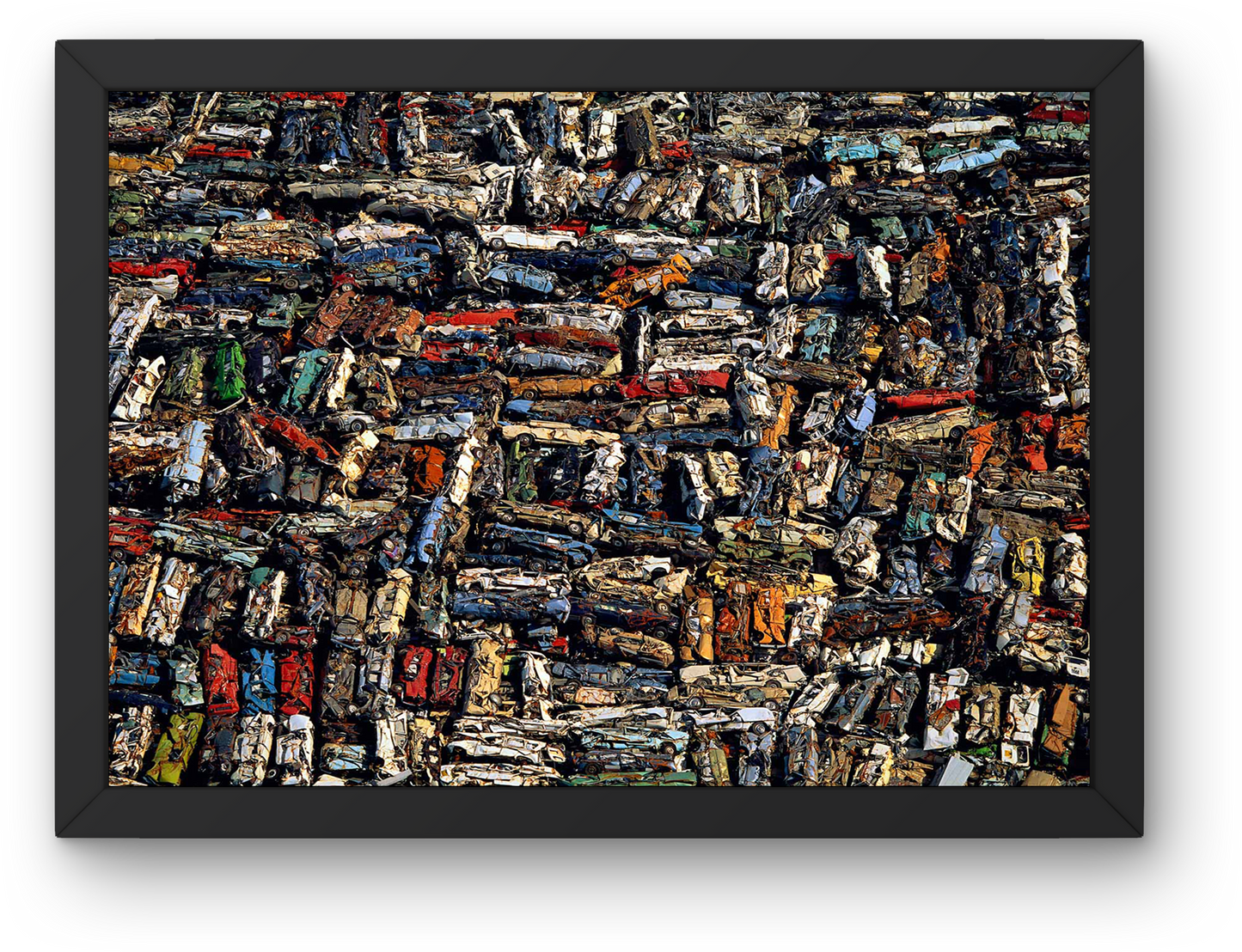 Crushed Cars Scrap Yard
