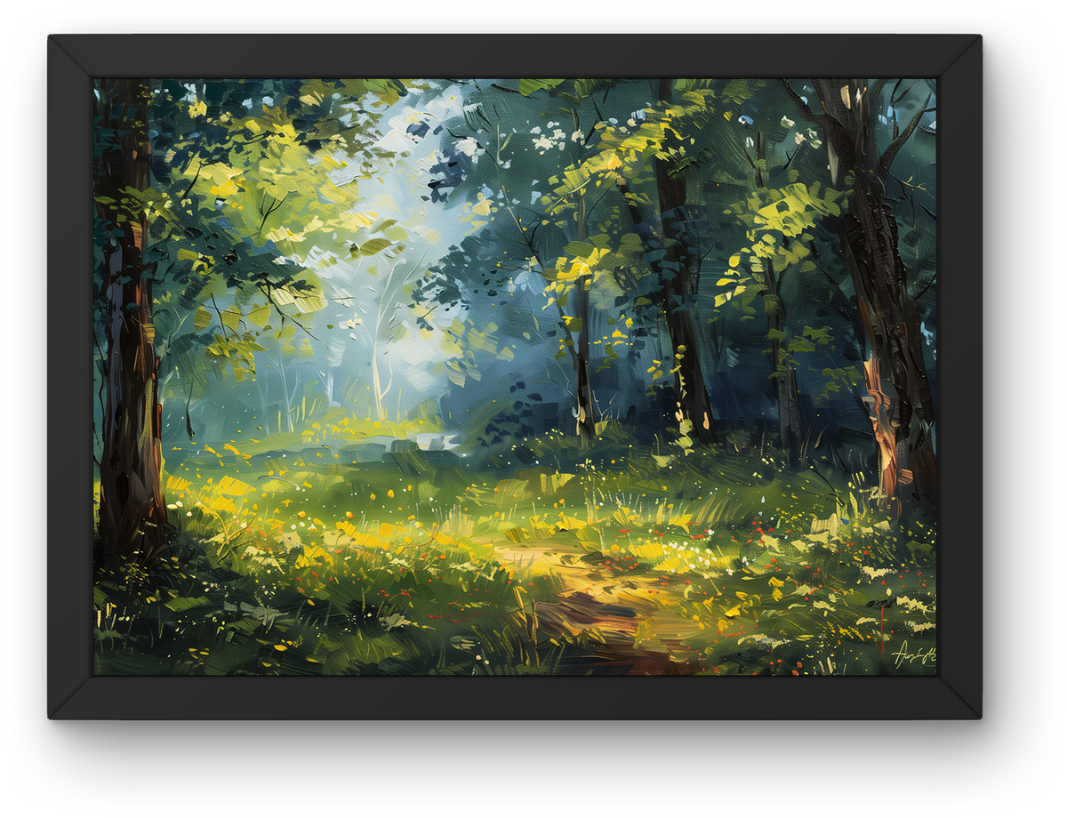 Sunlit Forest Glade