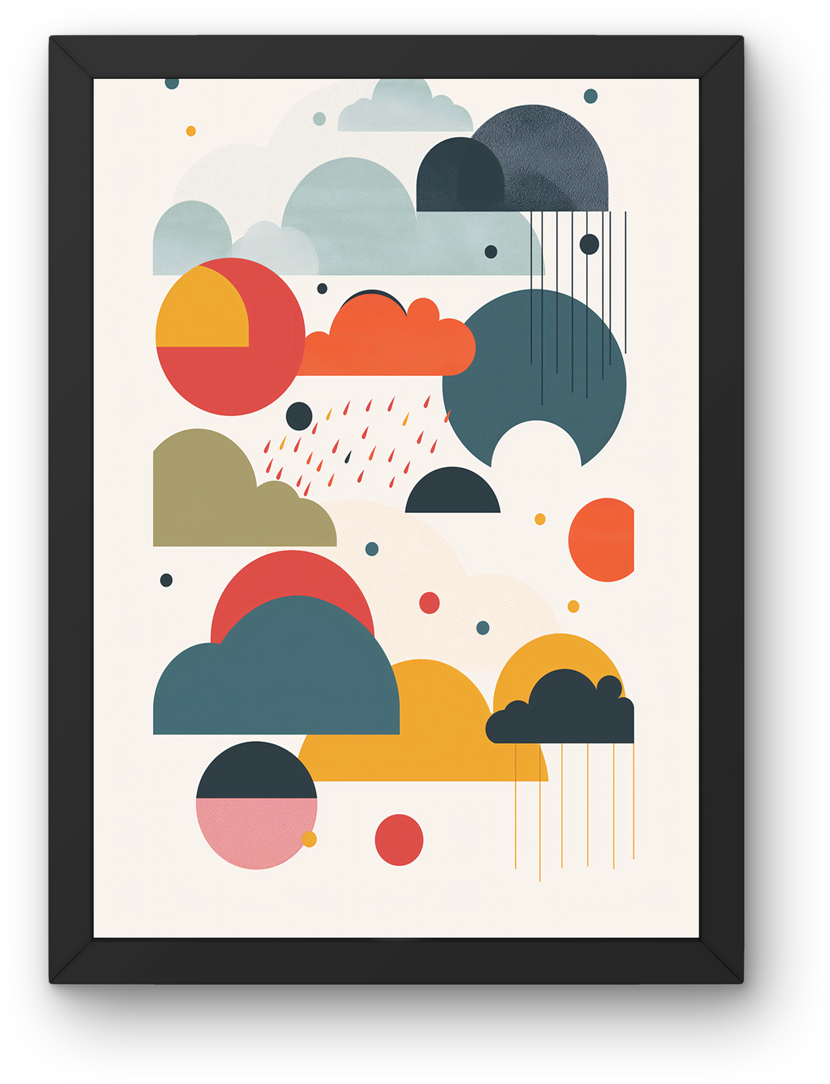 Muted Cloud Shapes