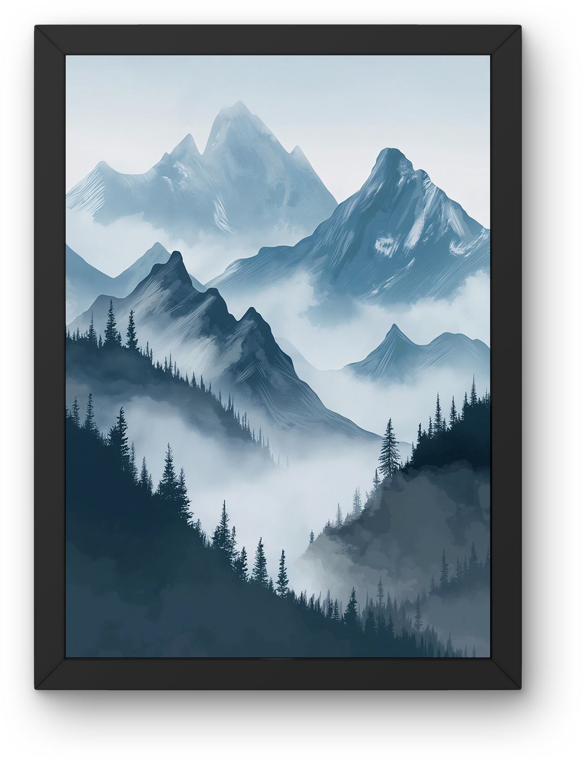Misty Blue Mountains