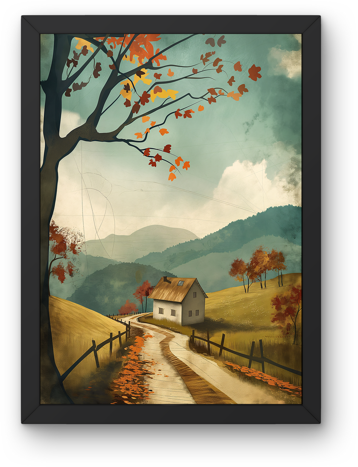 Autumn Country Lane