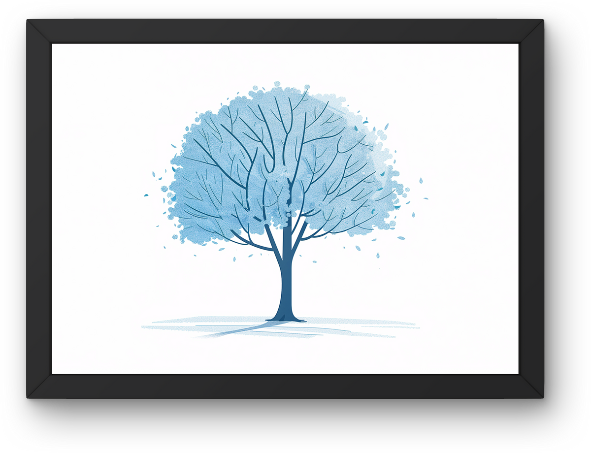 Pale Blue Tree