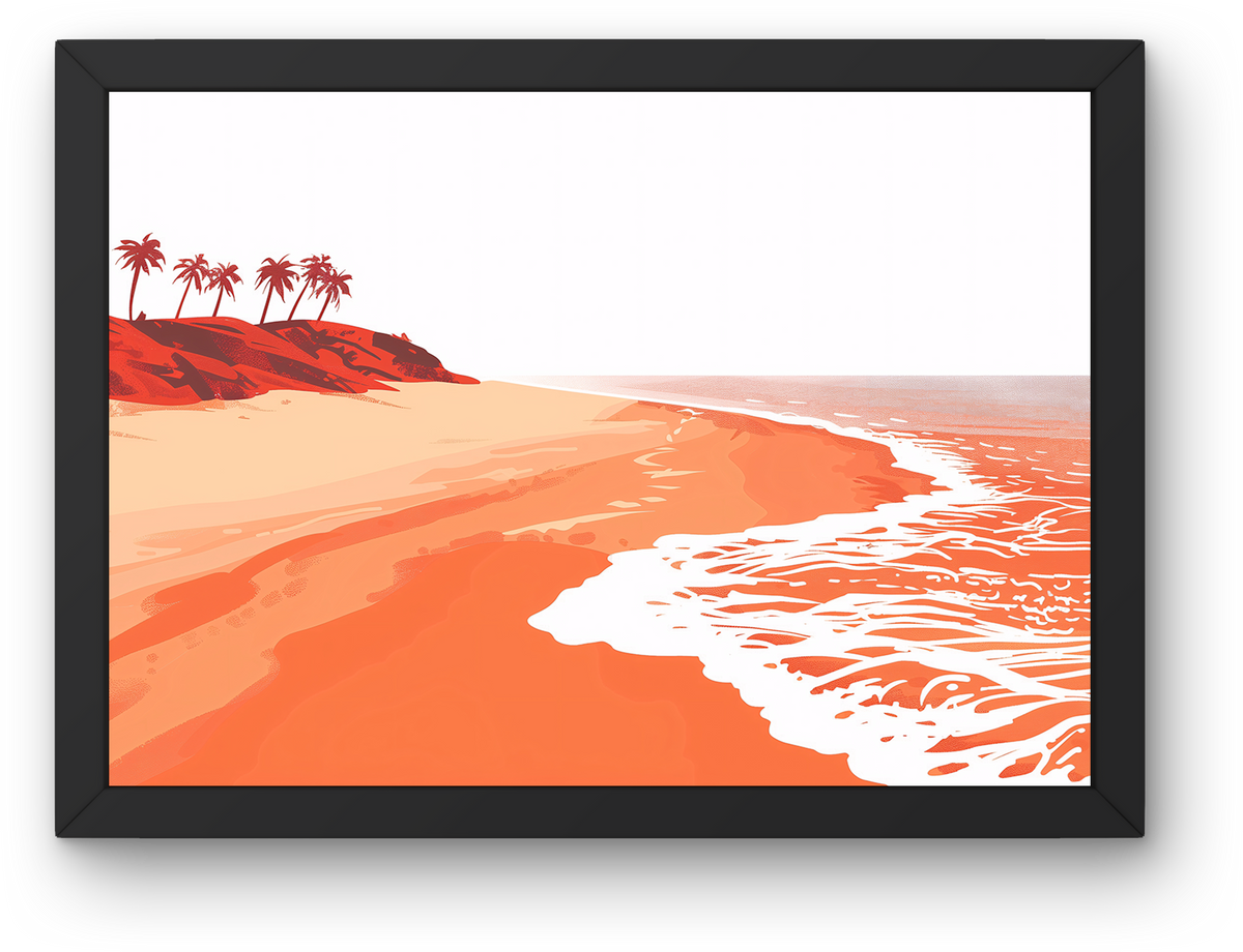 Red Beach Waves