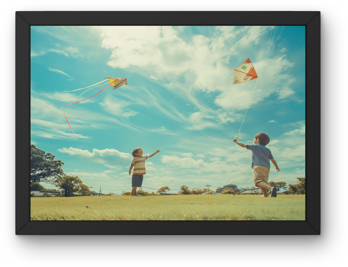 Kids Flying Kites