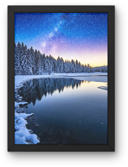 Frozen Lake Reflections
