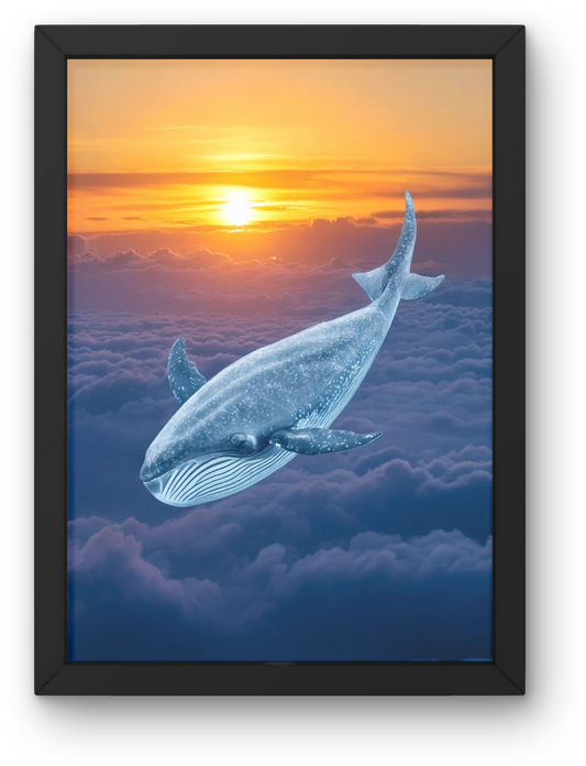 Glass Whale Floating