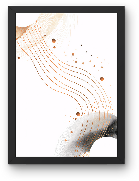 Copper Wave Lines