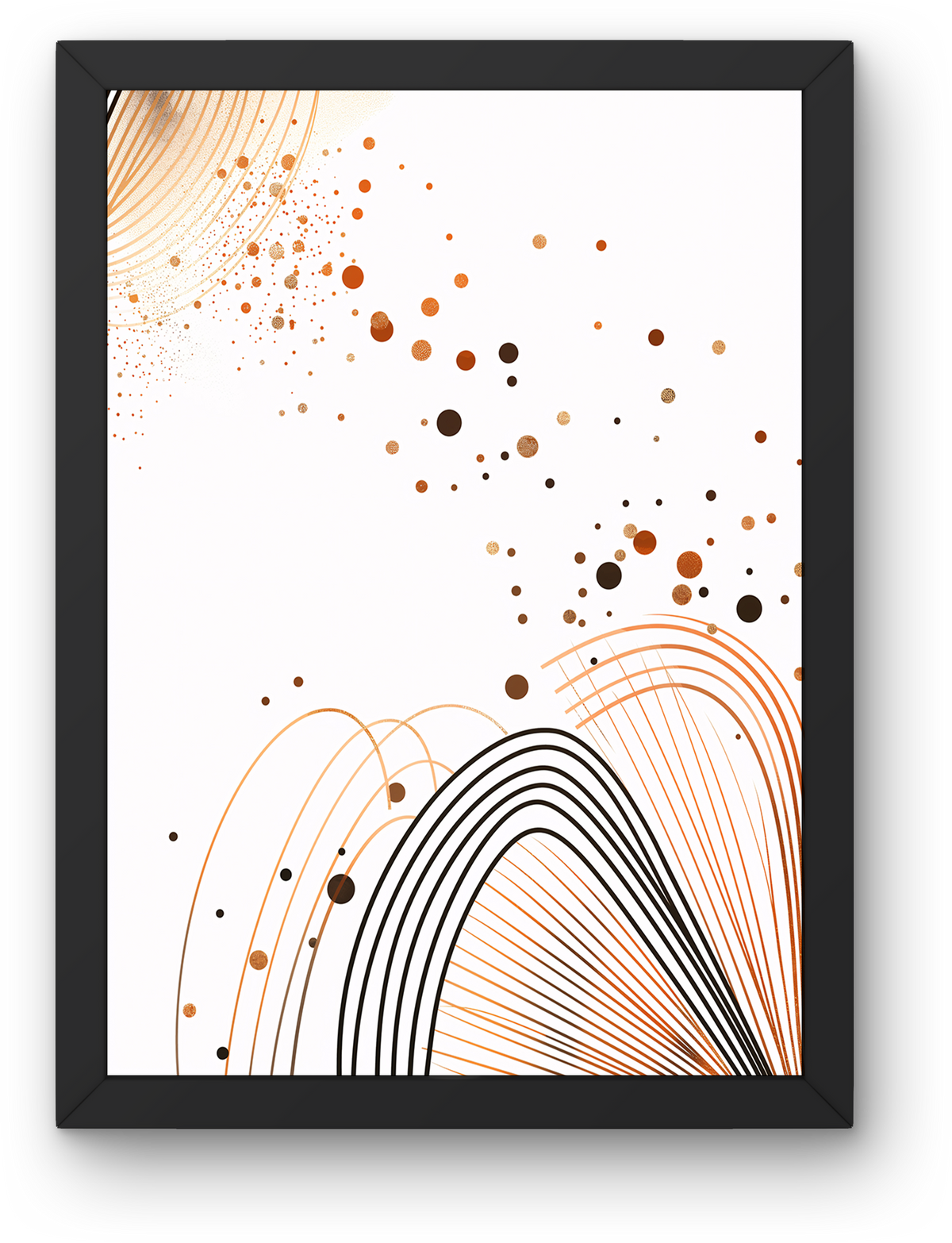 Copper Rainbow Dots