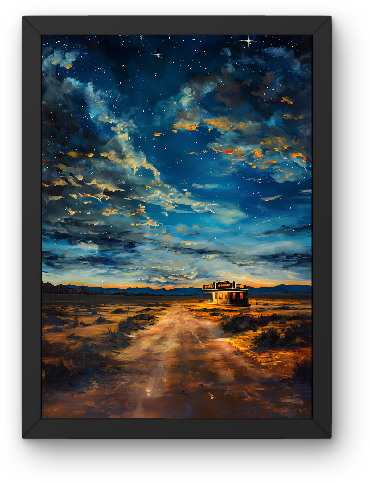 Starry Desert Road