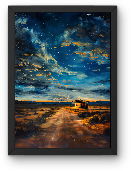 Starry Desert Road