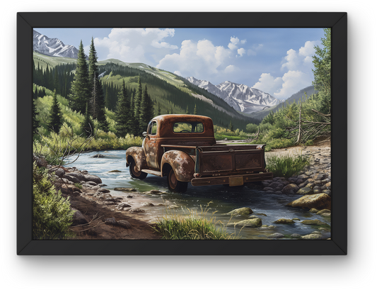 Rusty Truck by the River