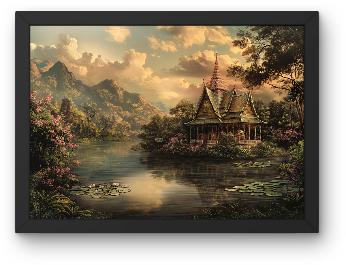 Thai Temple Lake