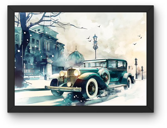 Vintage Winter Car