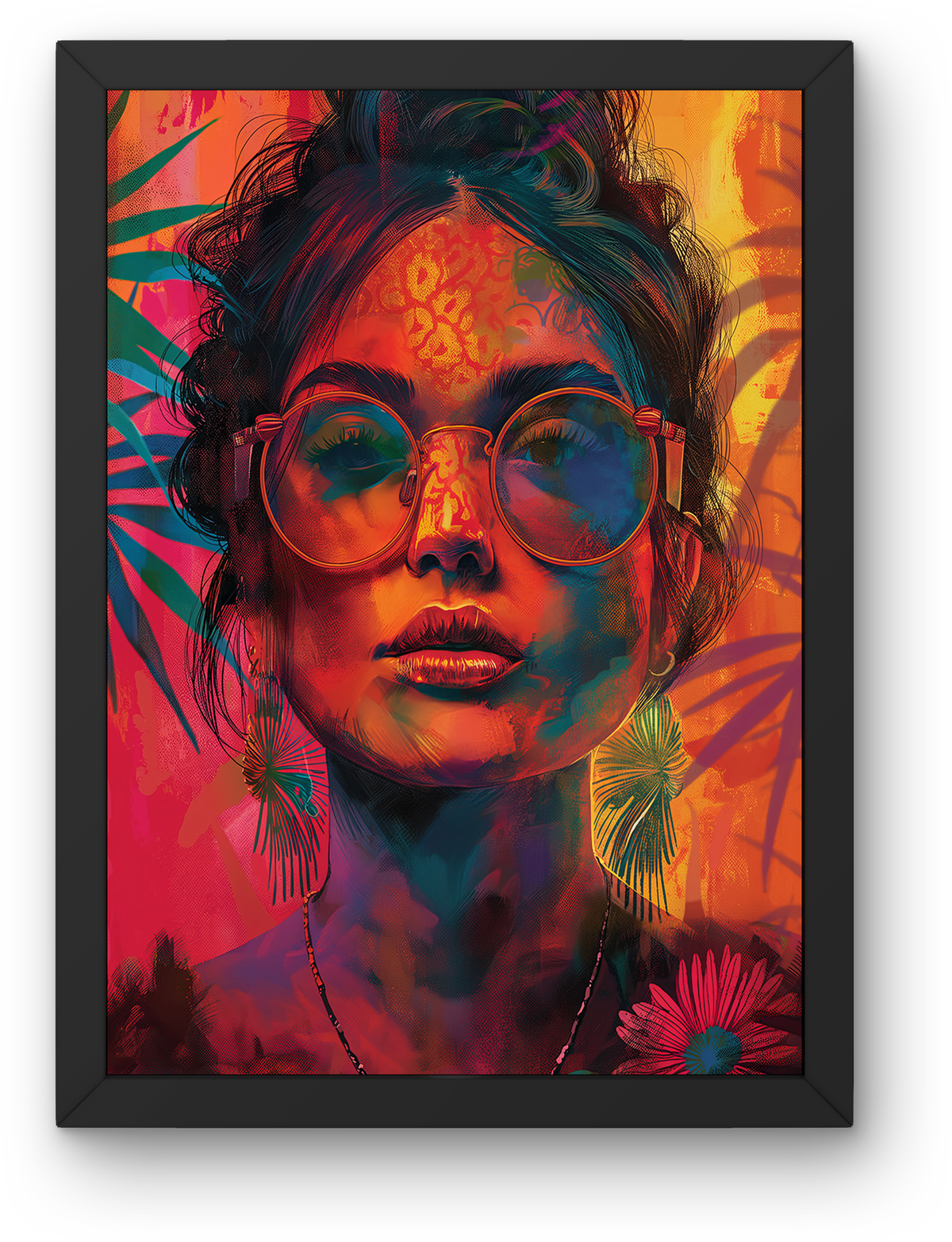Tropical Glasses Girl