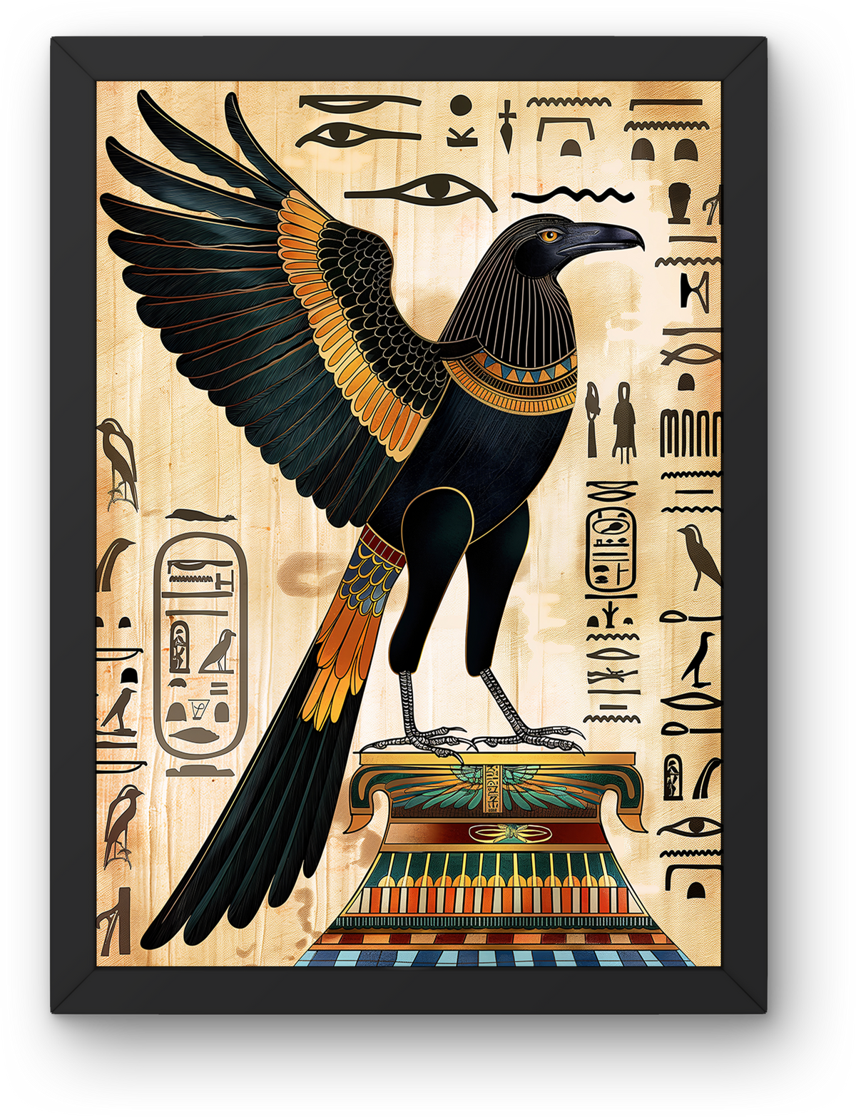 Sacred Raven Hieroglyphs
