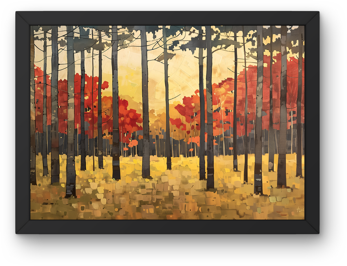 Red Autumn Woods