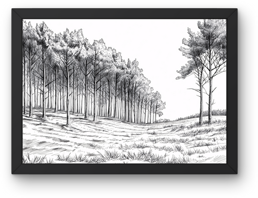 Pine Forest Sketch