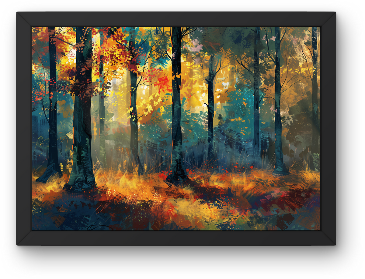 Fiery Autumn Forest
