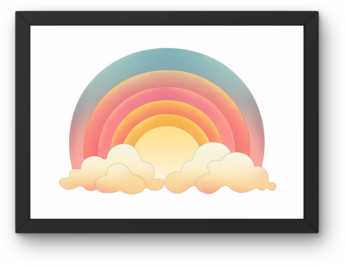 Pastel Rainbow Clouds