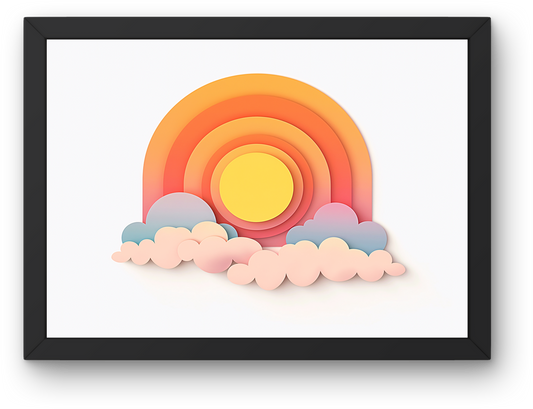 Paper Cut Sunrise