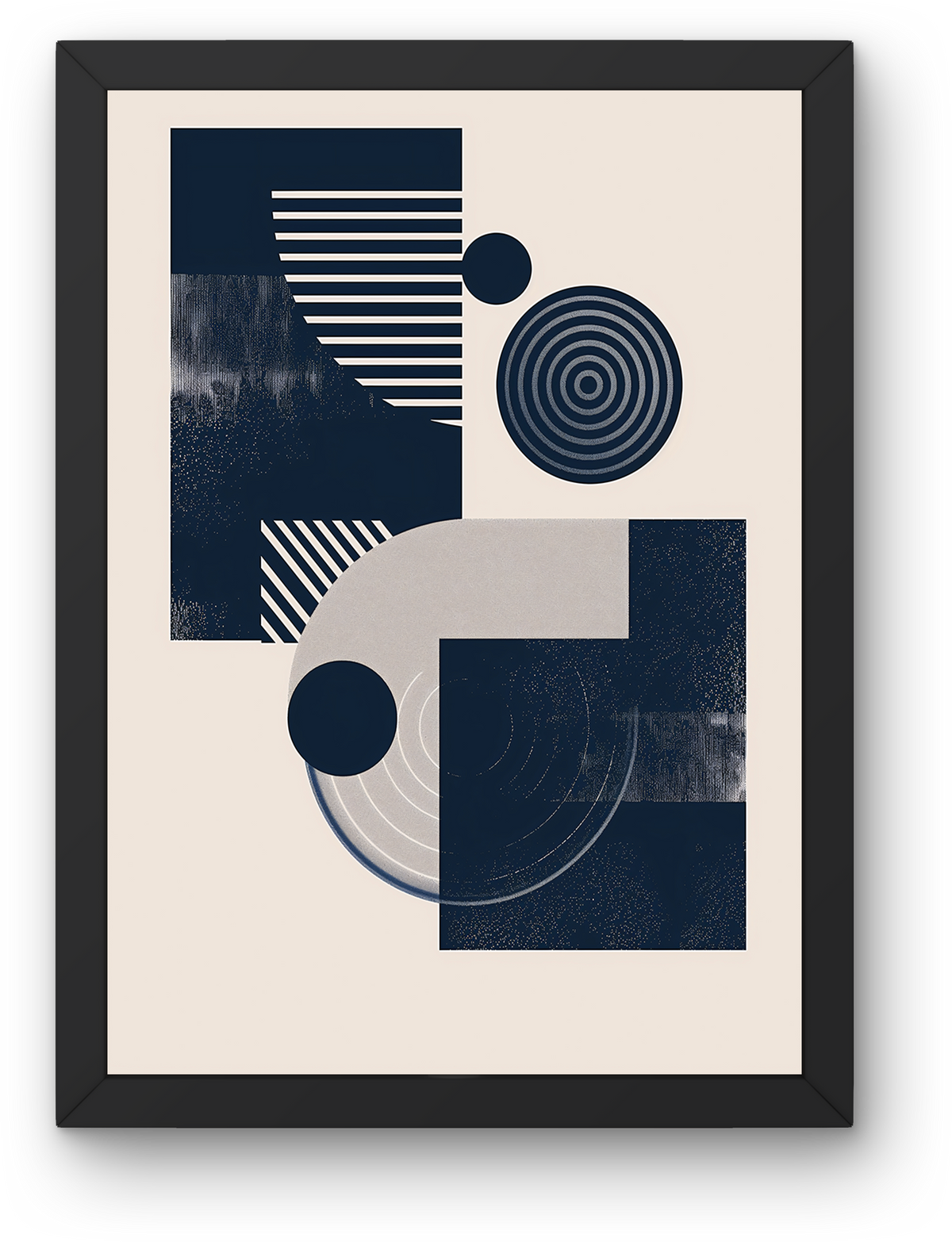 Navy Shapes Composition