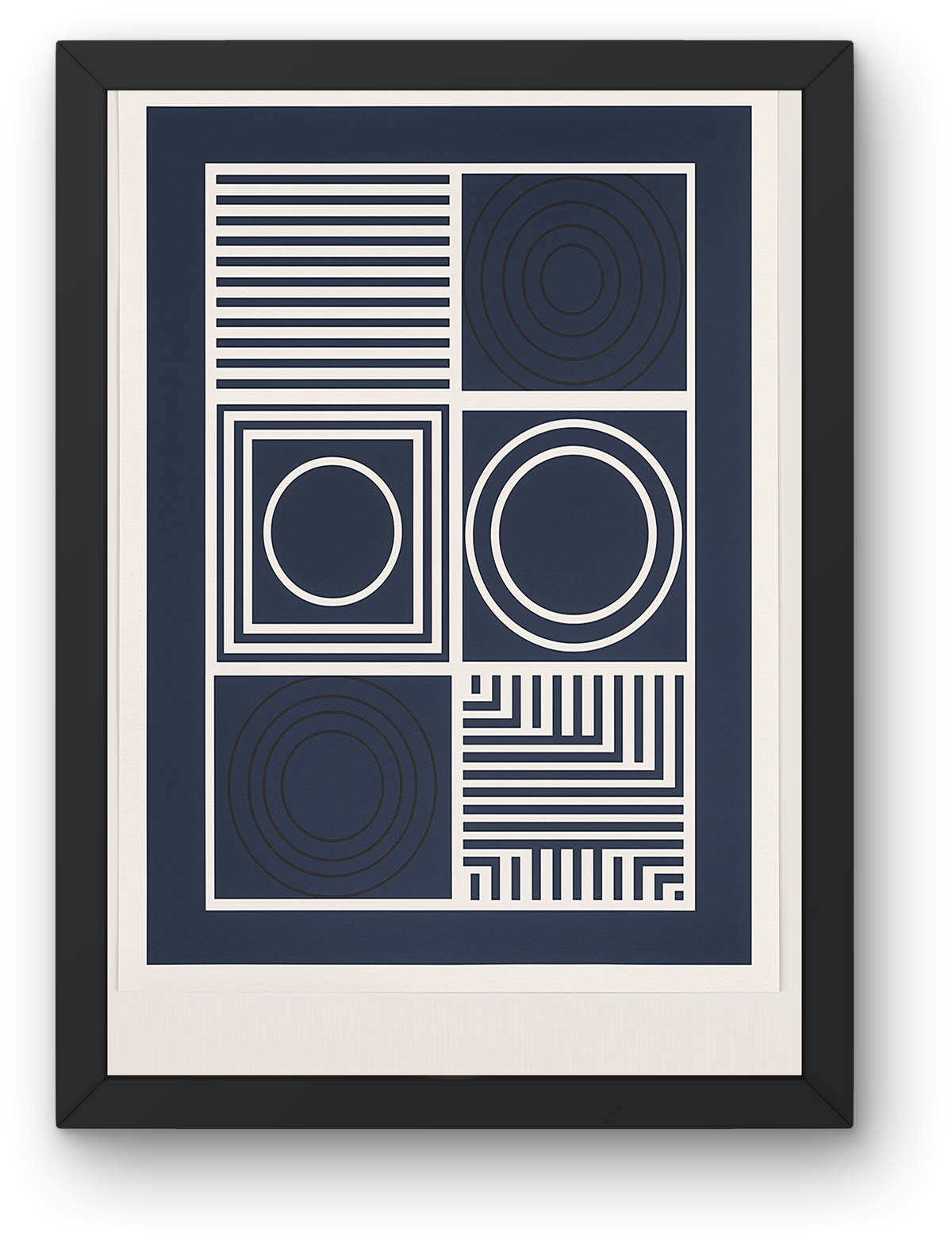 Navy Square Maze