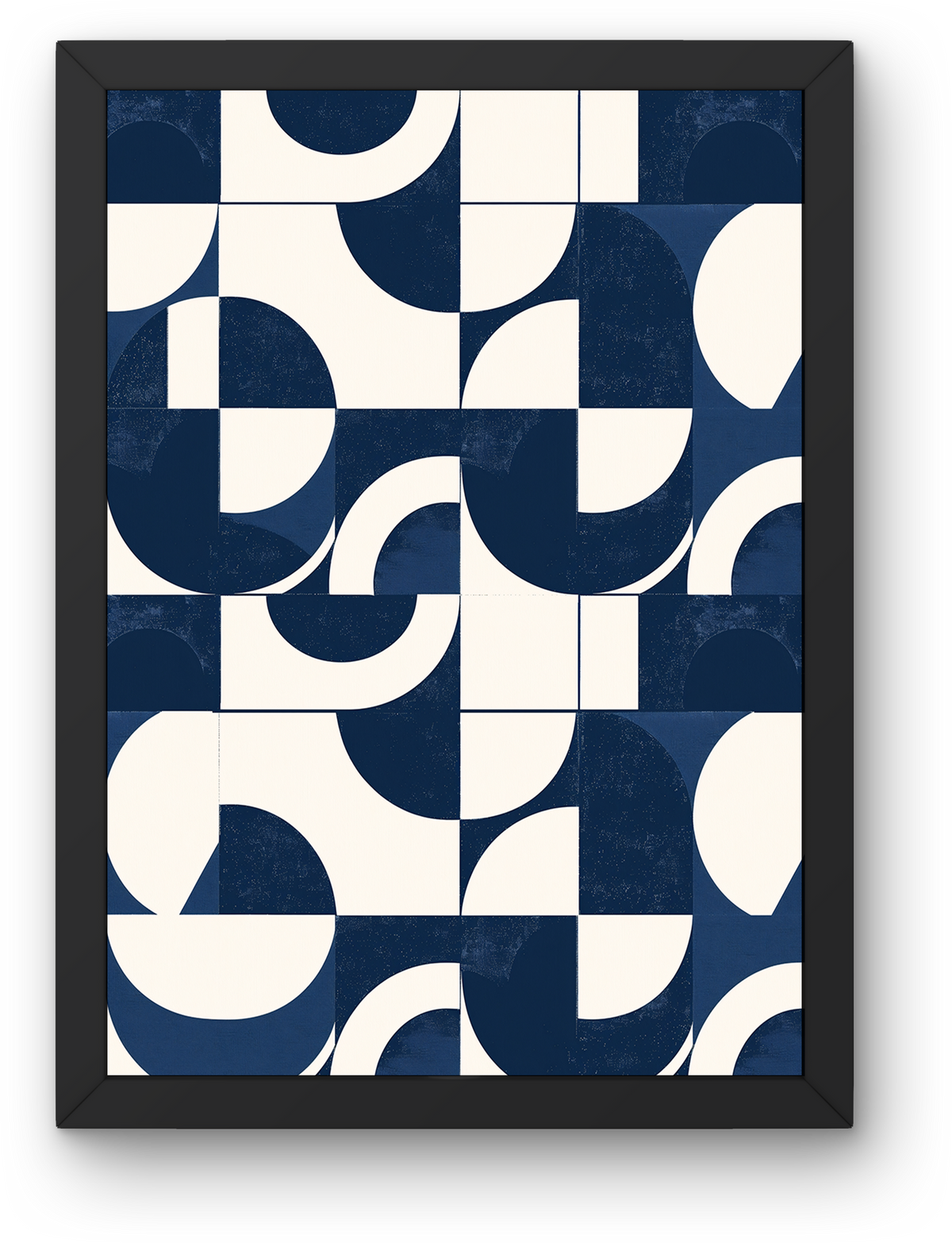 Navy Half Moon Pattern