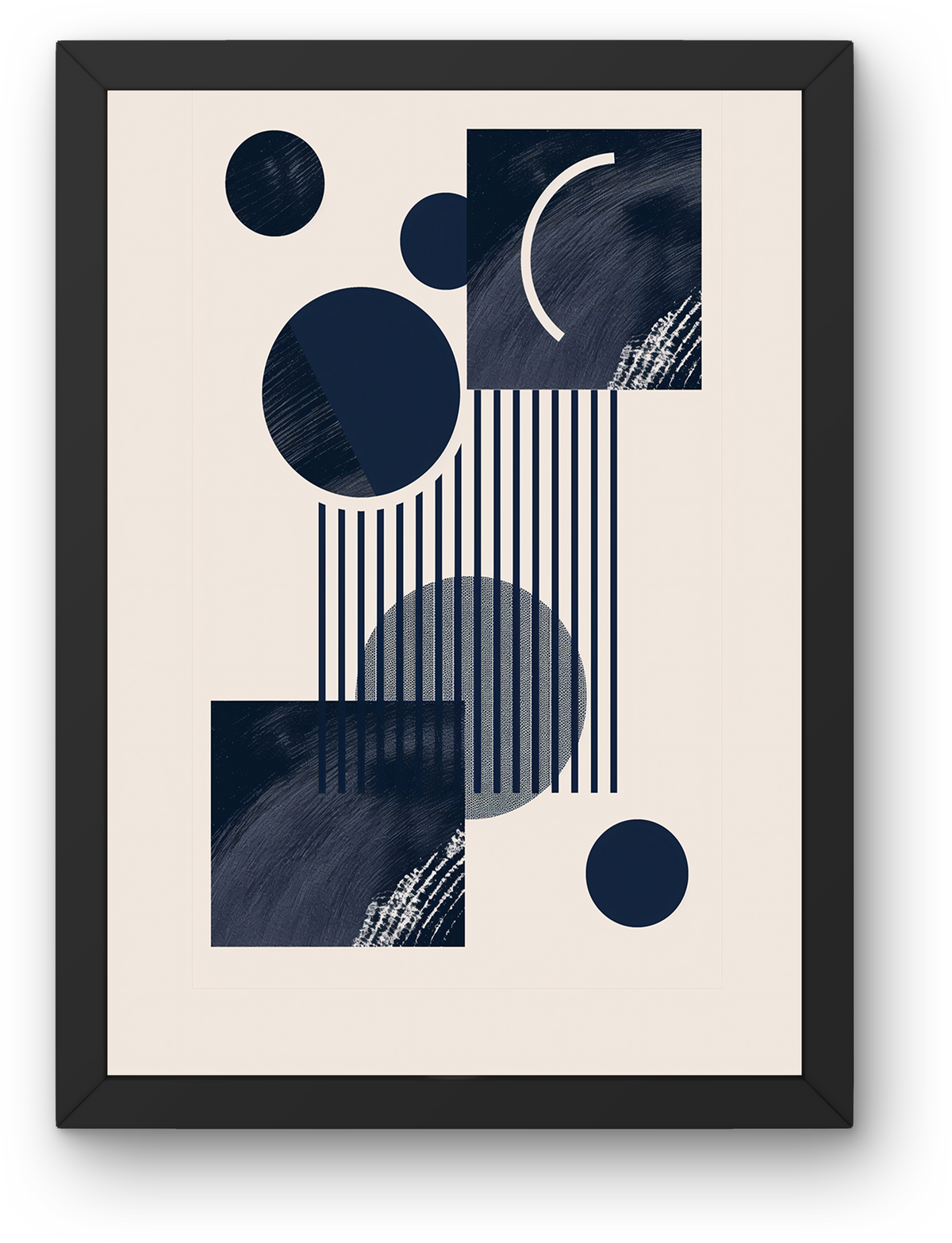 Navy Stripes and Dots