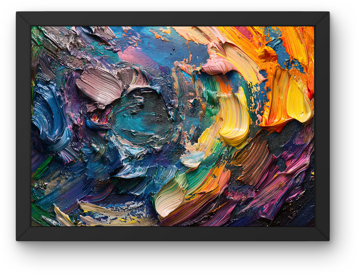 Rainbow Paint Swirl