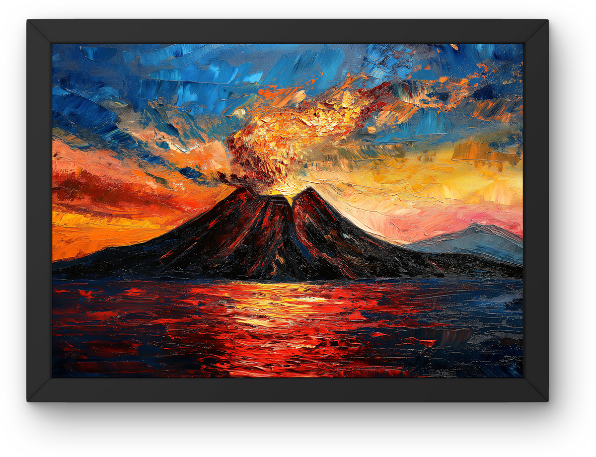 Volcano at Sunset