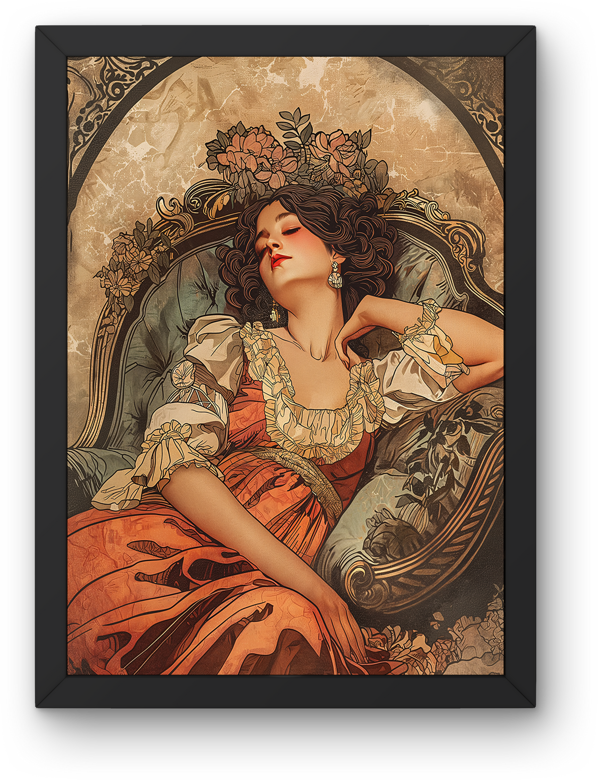 Lady in the Floral Chair