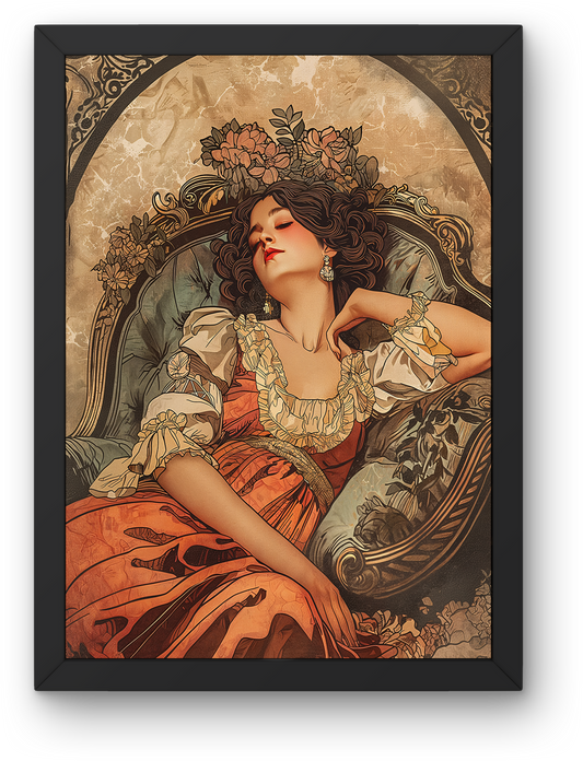 Lady in the Floral Chair