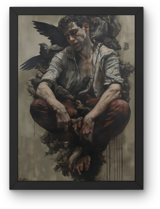Man with Ravens