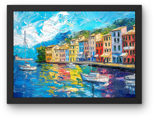 Colorful Harbor Town