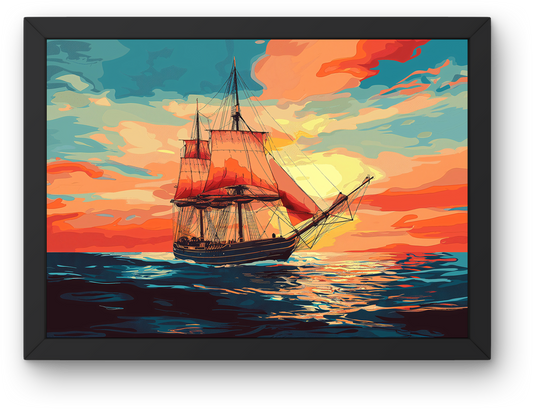 Sunset Tall Ship