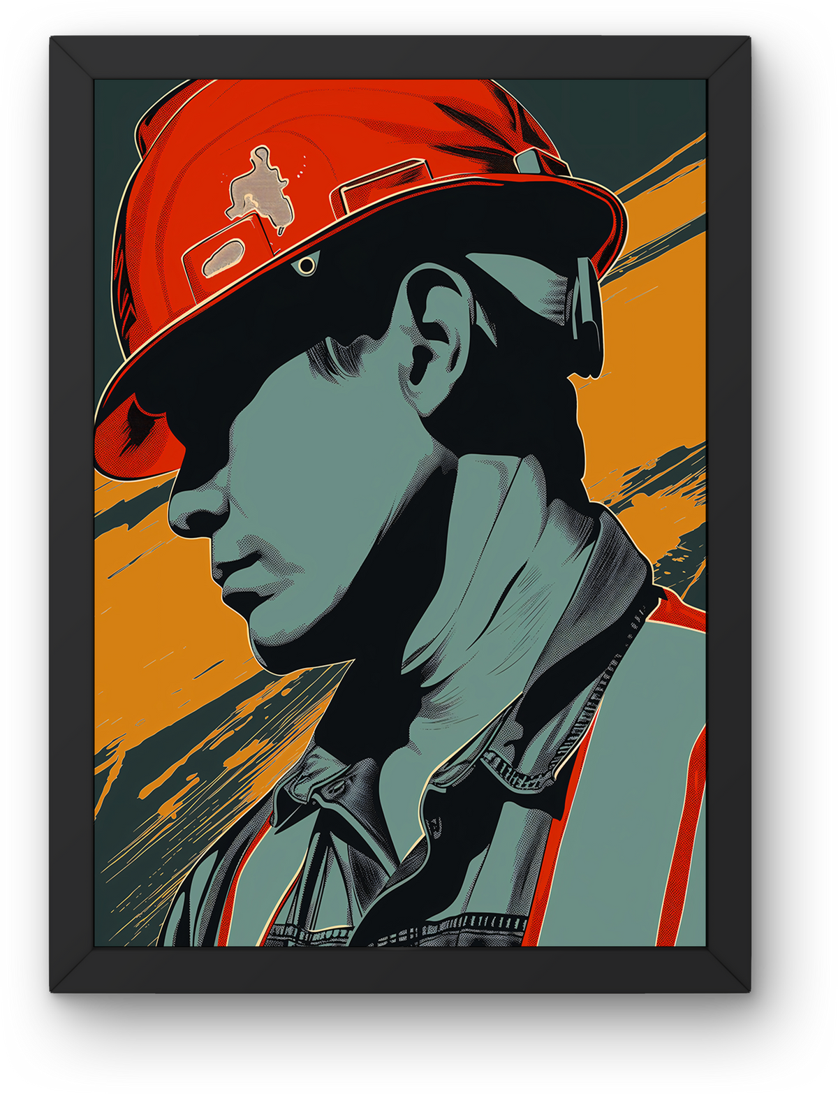 Red Helmet Worker