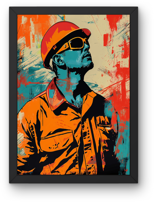 Orange Helmet Worker