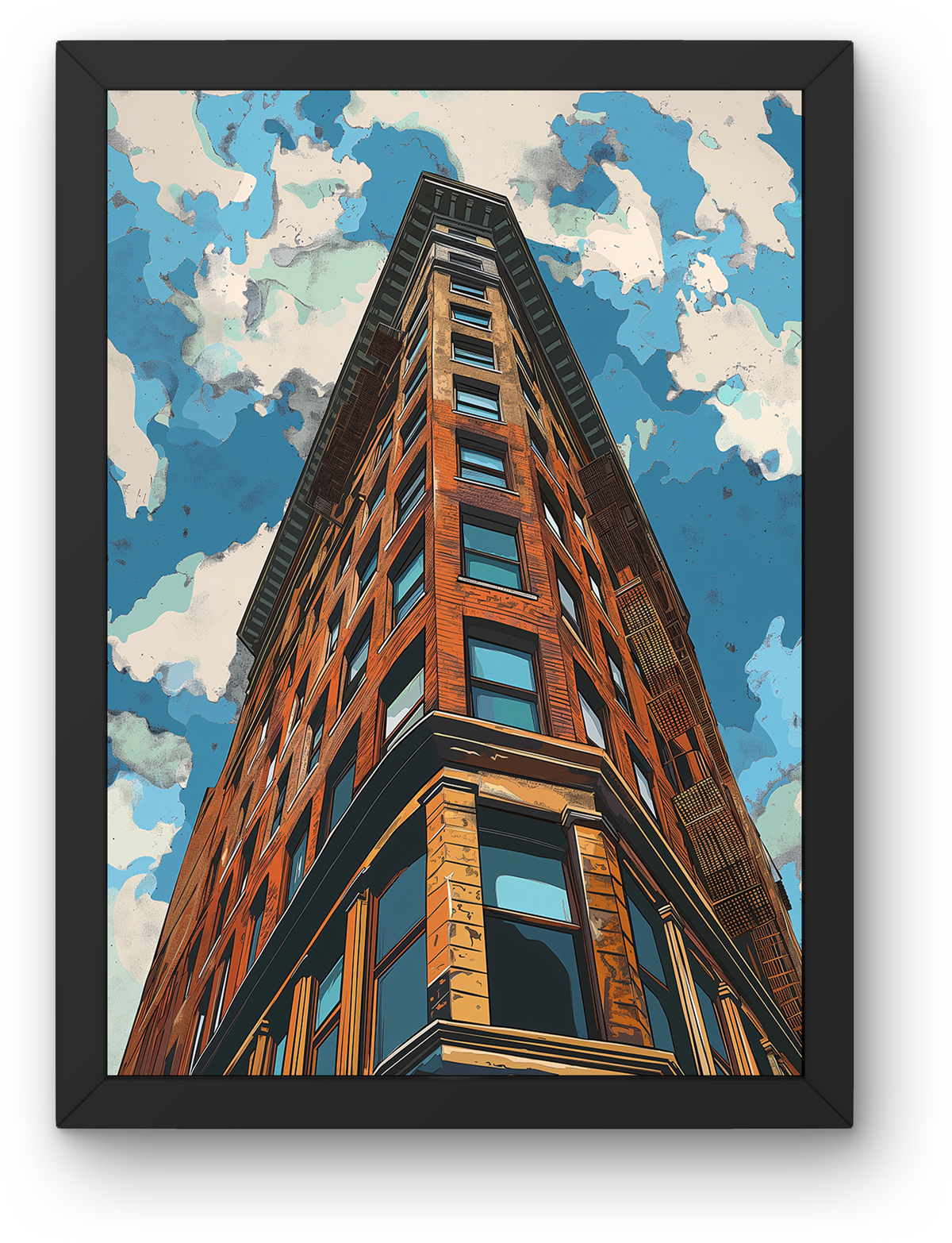 Brick Tower Sky