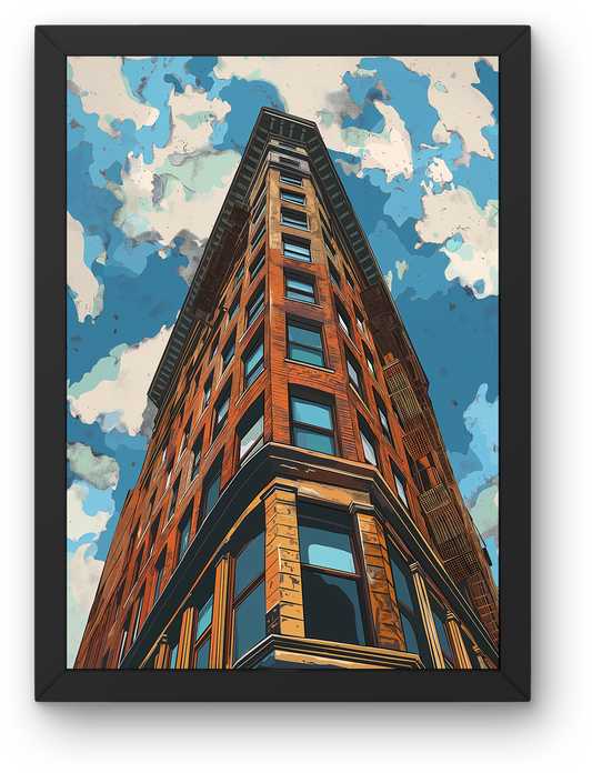 Brick Tower Sky