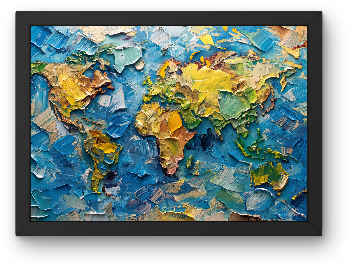 Textured World Map