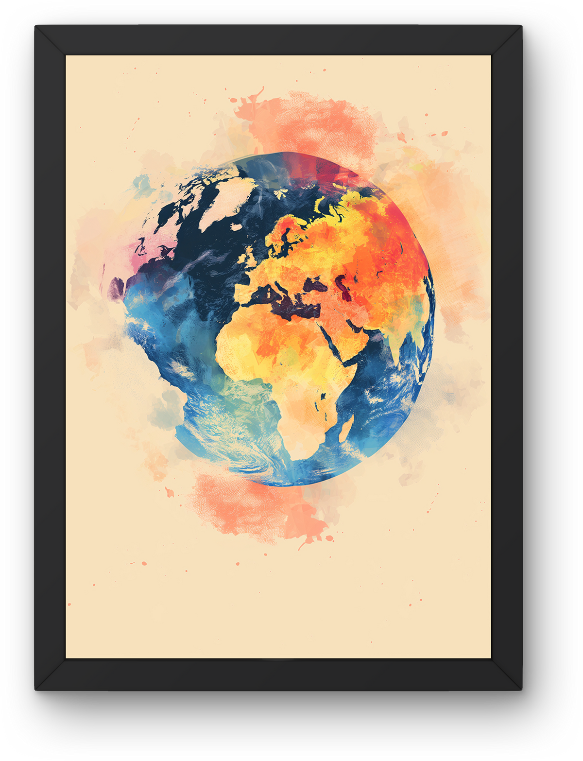 Watercolor Globe