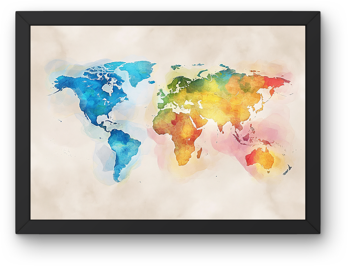 Rainbow World Map