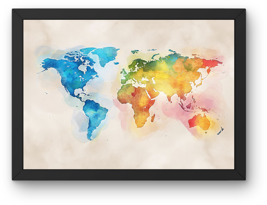 Rainbow World Map