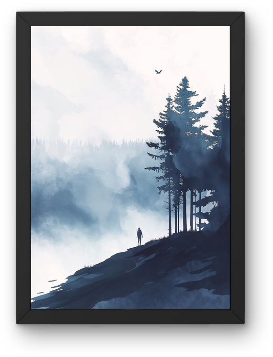 Foggy Pine Forest
